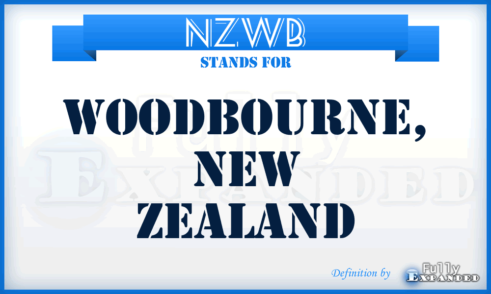 NZWB - Woodbourne, New Zealand