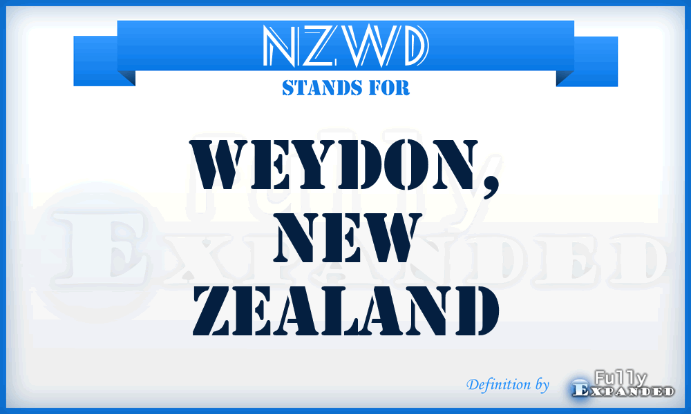 NZWD - Weydon, New Zealand