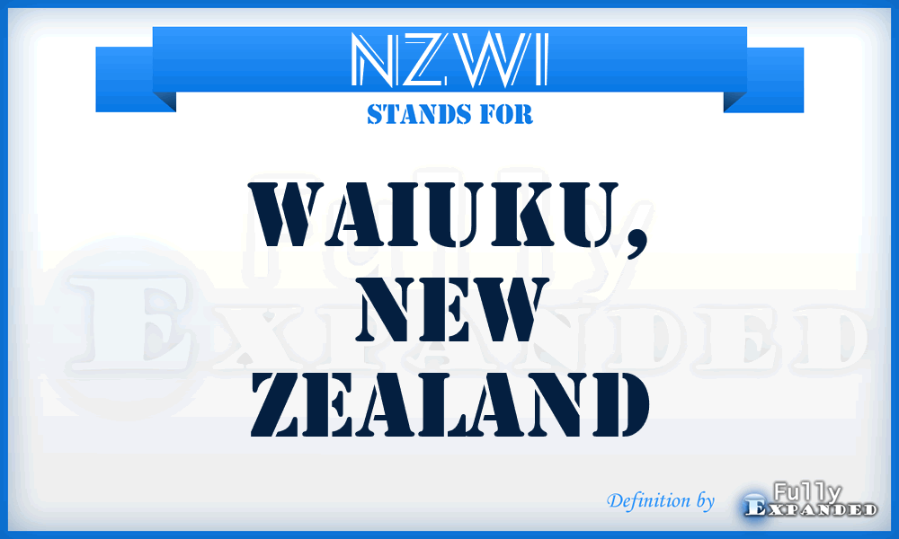 NZWI - Waiuku, New Zealand