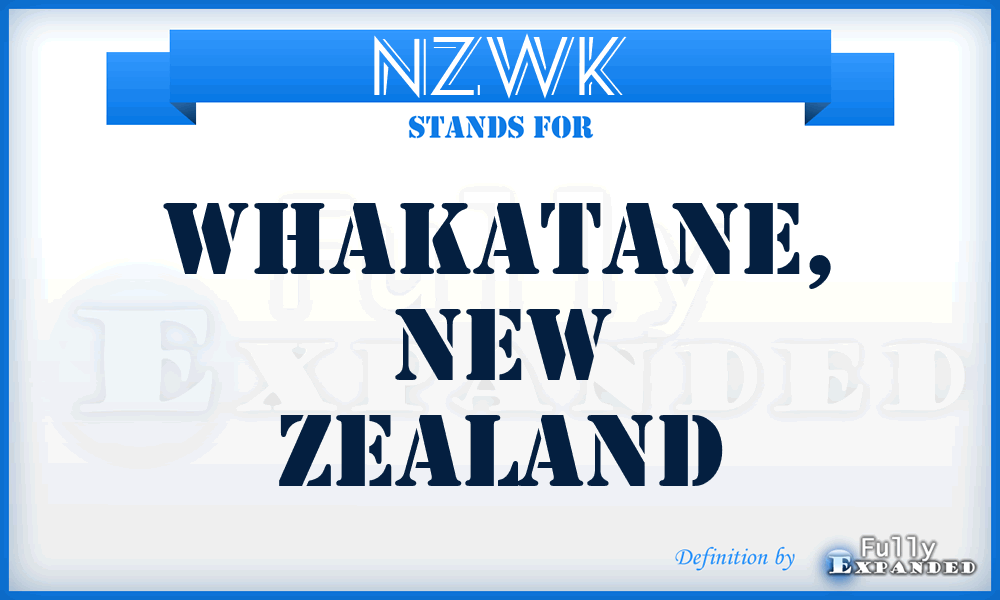 NZWK - Whakatane, New Zealand