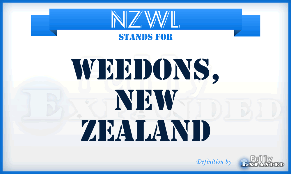 NZWL - Weedons, New Zealand