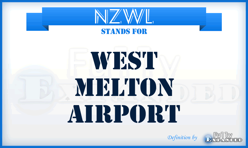 NZWL - West Melton airport