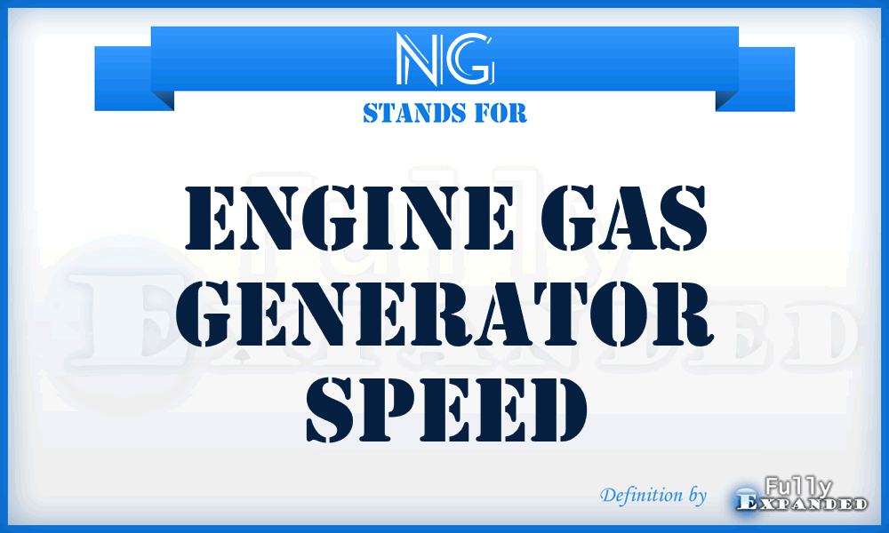 Ng - Engine Gas Generator Speed