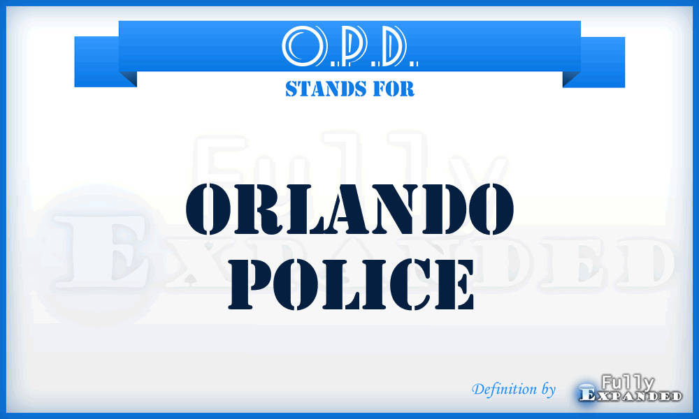 O.P.D. - Orlando Police