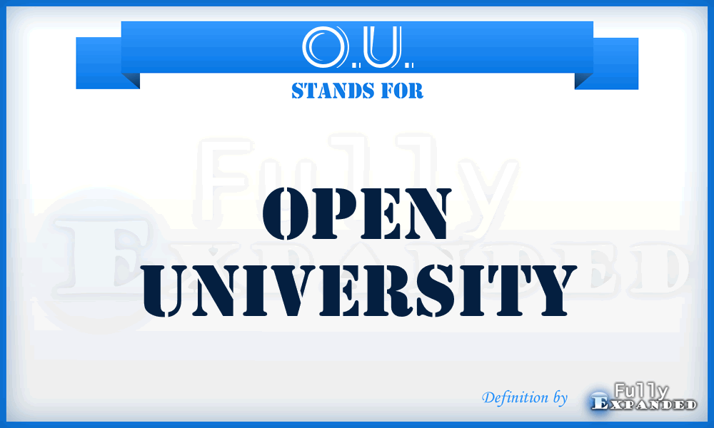 O.U. - Open University