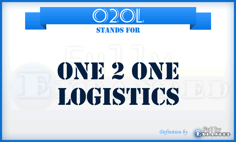 O2OL - One 2 One Logistics