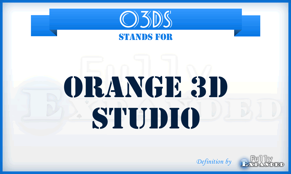 O3DS - Orange 3D Studio