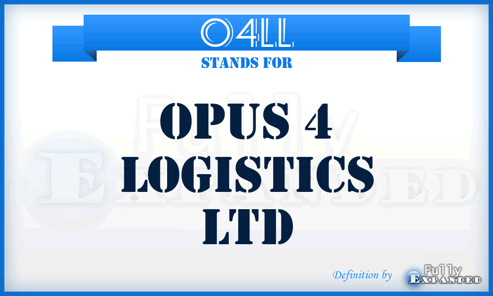 O4LL - Opus 4 Logistics Ltd