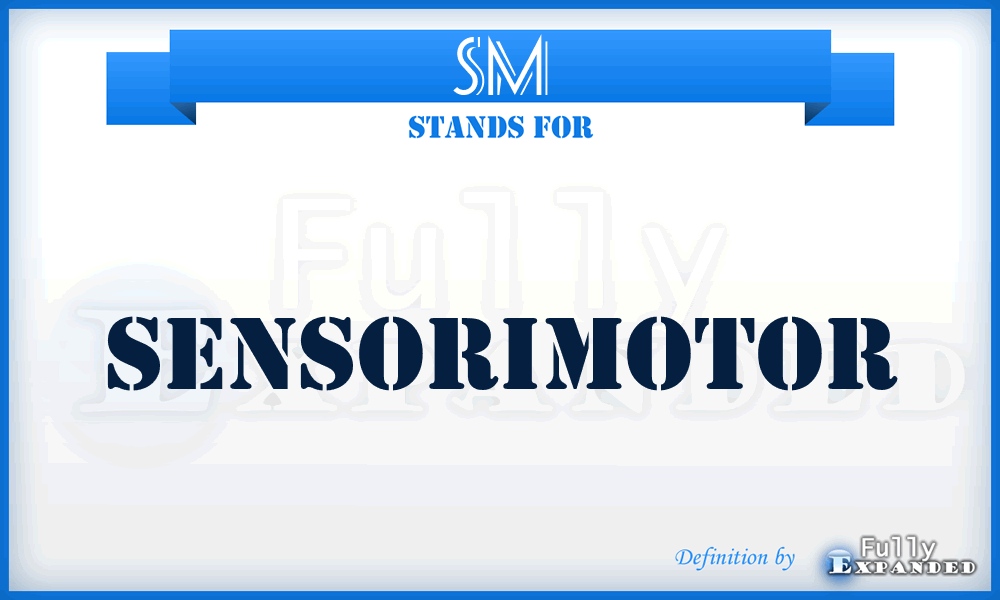 SM - sensorimotor