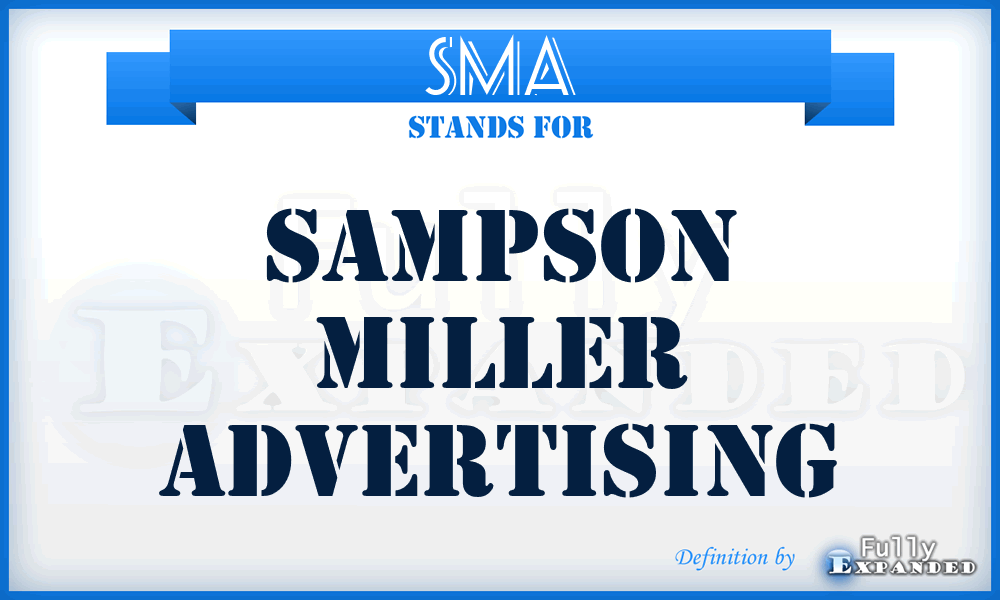 SMA - Sampson Miller Advertising