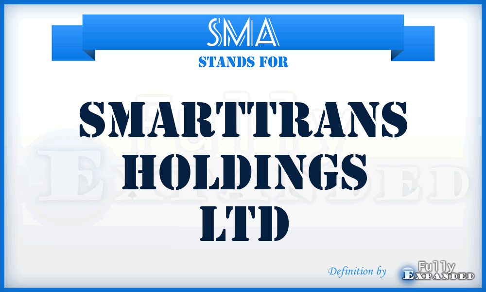 SMA - SmartTrans Holdings Ltd