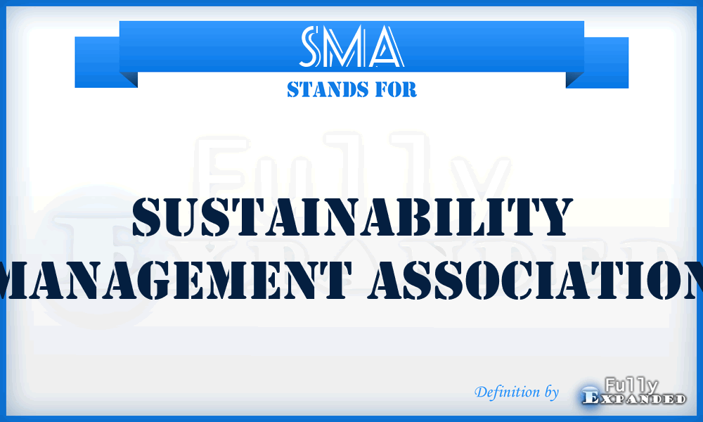 SMA - Sustainability Management Association