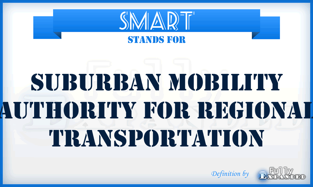 SMART - Suburban Mobility Authority for Regional Transportation