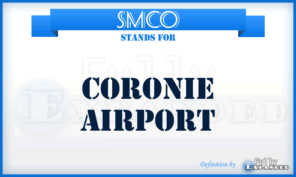SMCO - Coronie airport