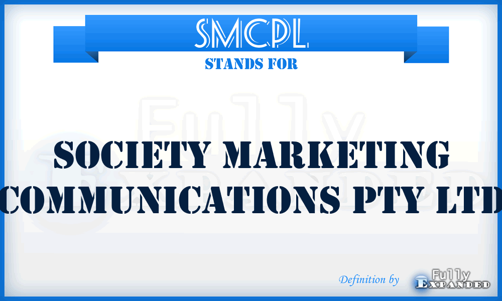 SMCPL - Society Marketing Communications Pty Ltd
