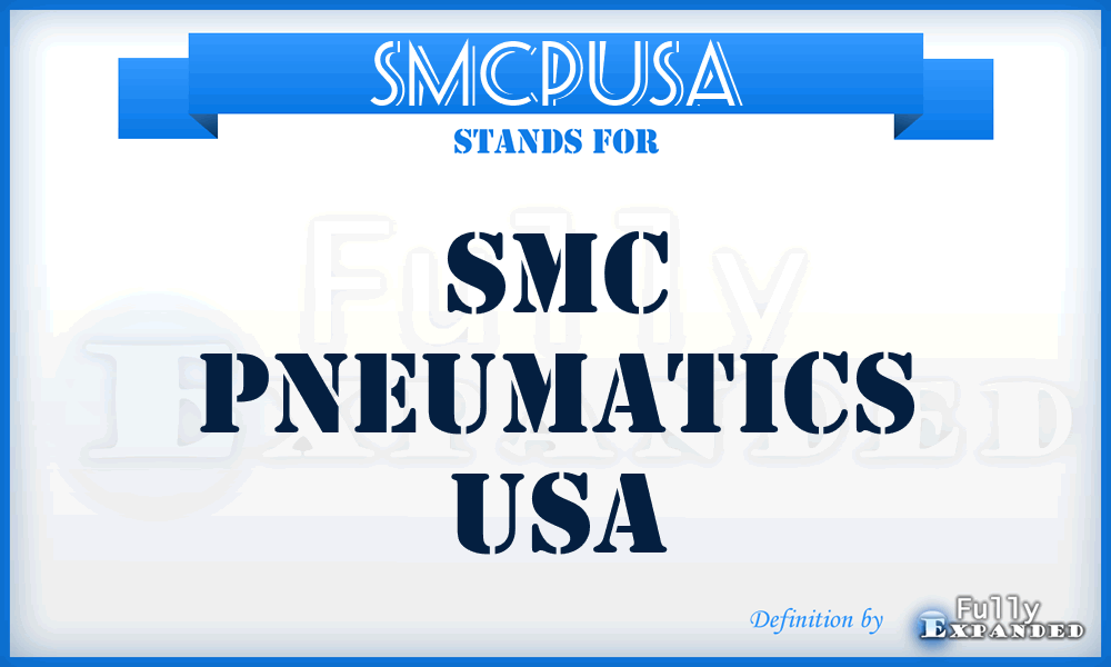 SMCPUSA - SMC Pneumatics USA