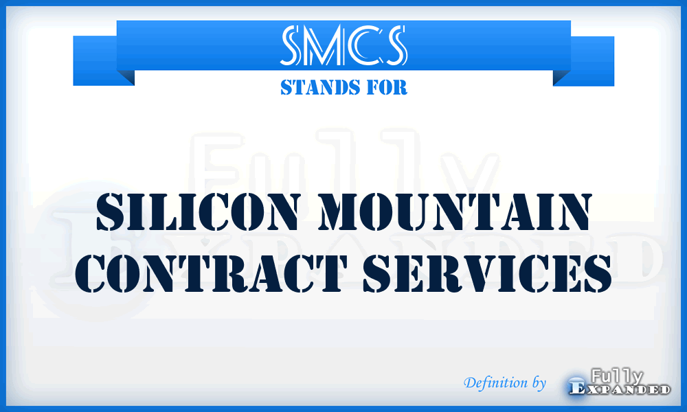 SMCS - Silicon Mountain Contract Services