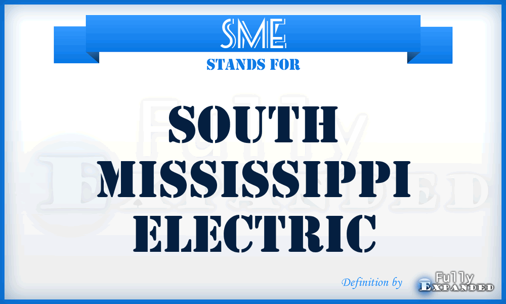 SME - South Mississippi Electric