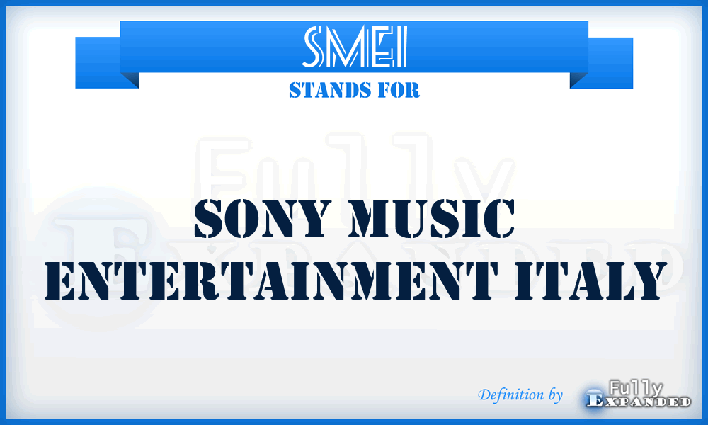 SMEI - Sony Music Entertainment Italy