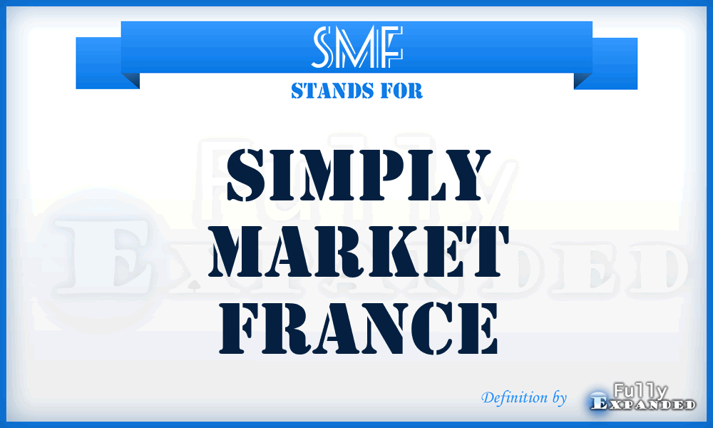 SMF - Simply Market France