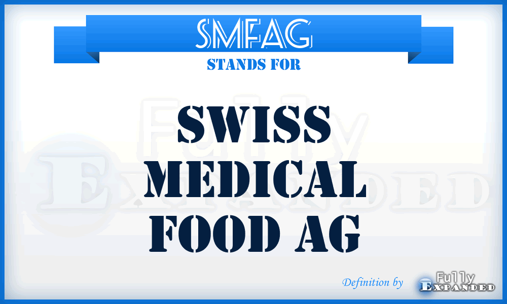 SMFAG - Swiss Medical Food AG