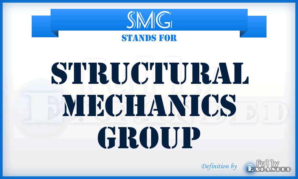 SMG - Structural Mechanics Group