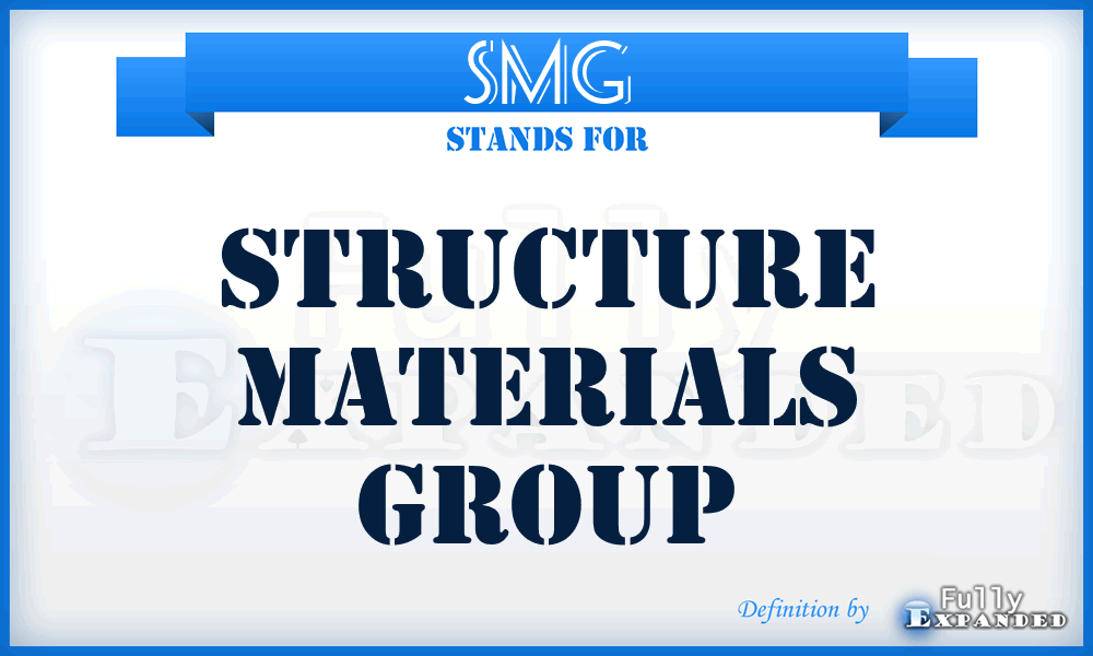 SMG - Structure Materials Group