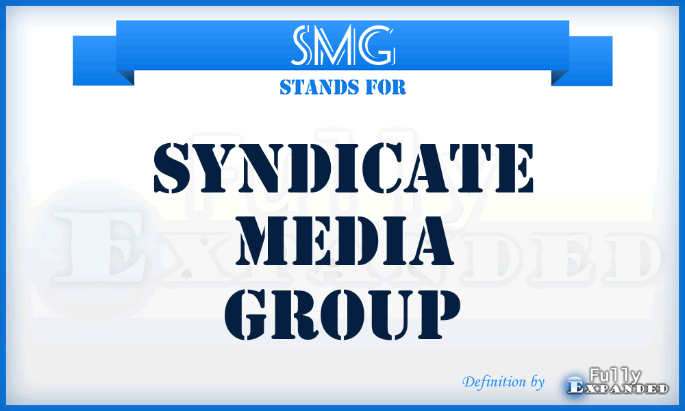 SMG - Syndicate Media Group