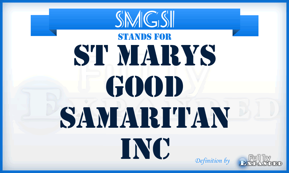 SMGSI - St Marys Good Samaritan Inc