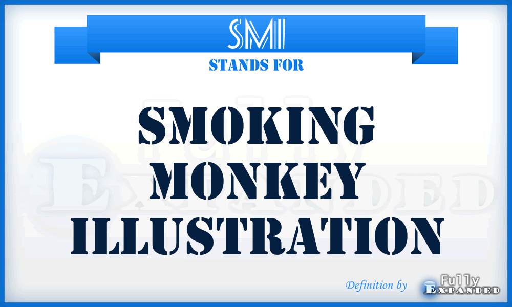 SMI - Smoking Monkey Illustration