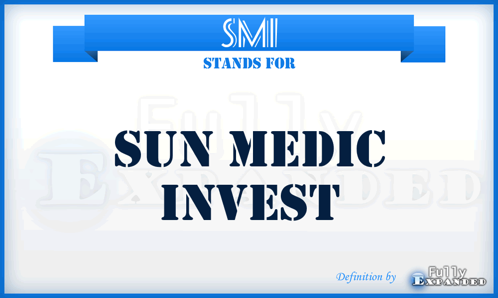 SMI - Sun Medic Invest