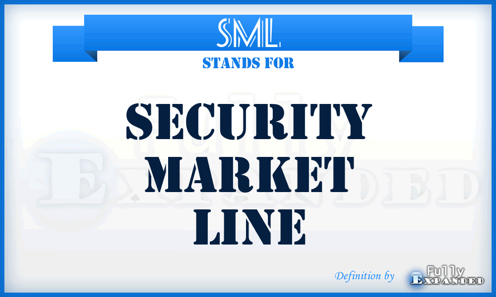 SML - Security Market Line