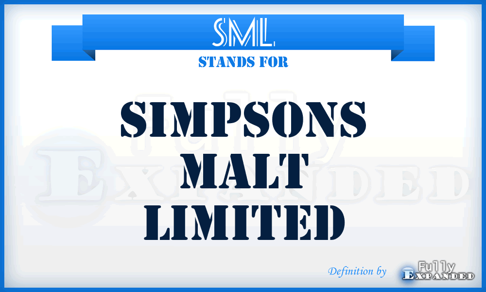 SML - Simpsons Malt Limited