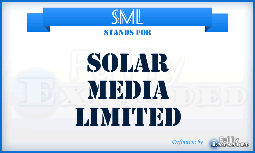 SML - Solar Media Limited