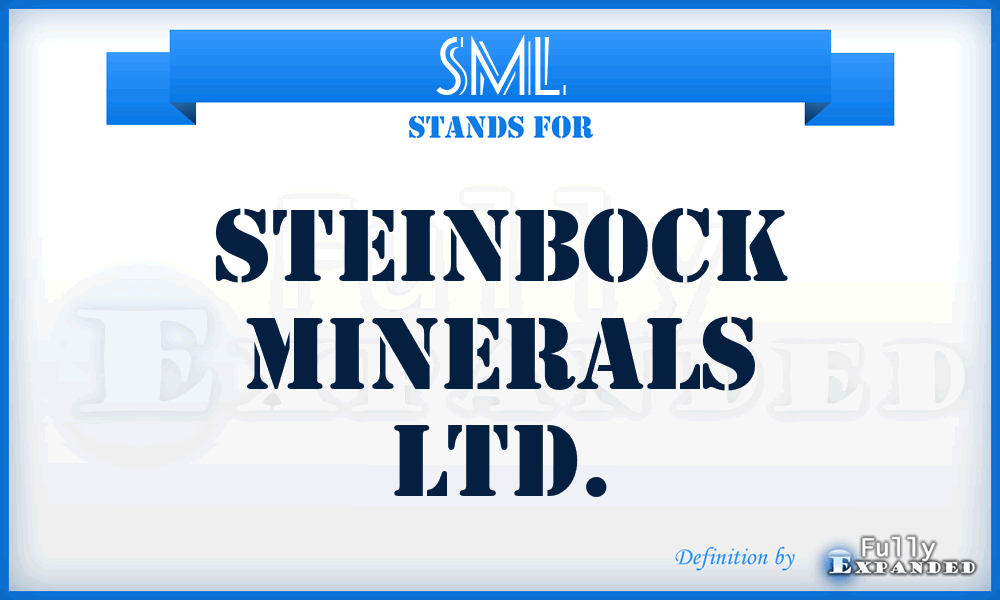 SML - Steinbock Minerals Ltd.