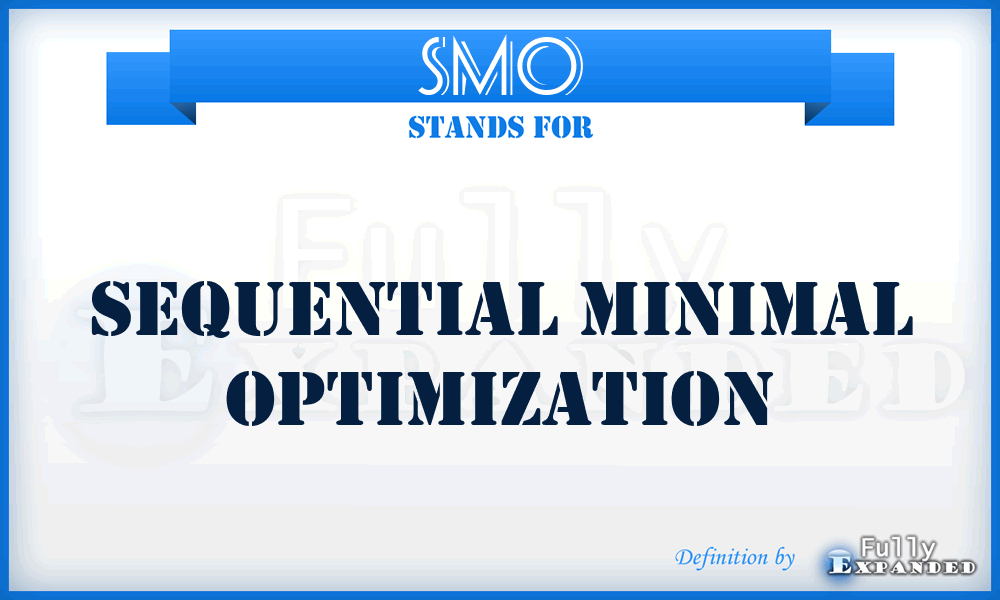 SMO - Sequential Minimal Optimization