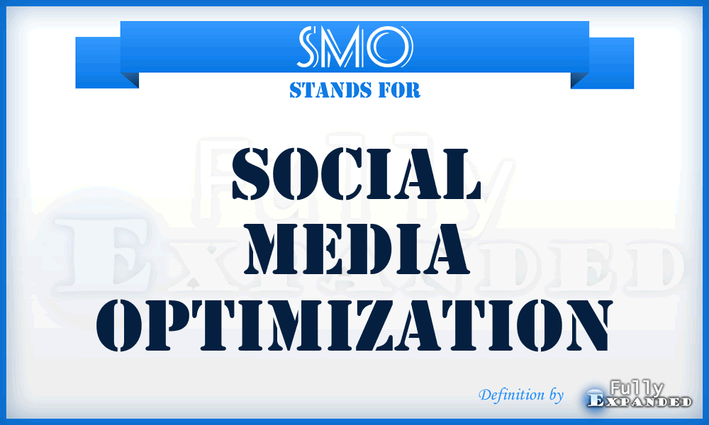 SMO - Social Media Optimization