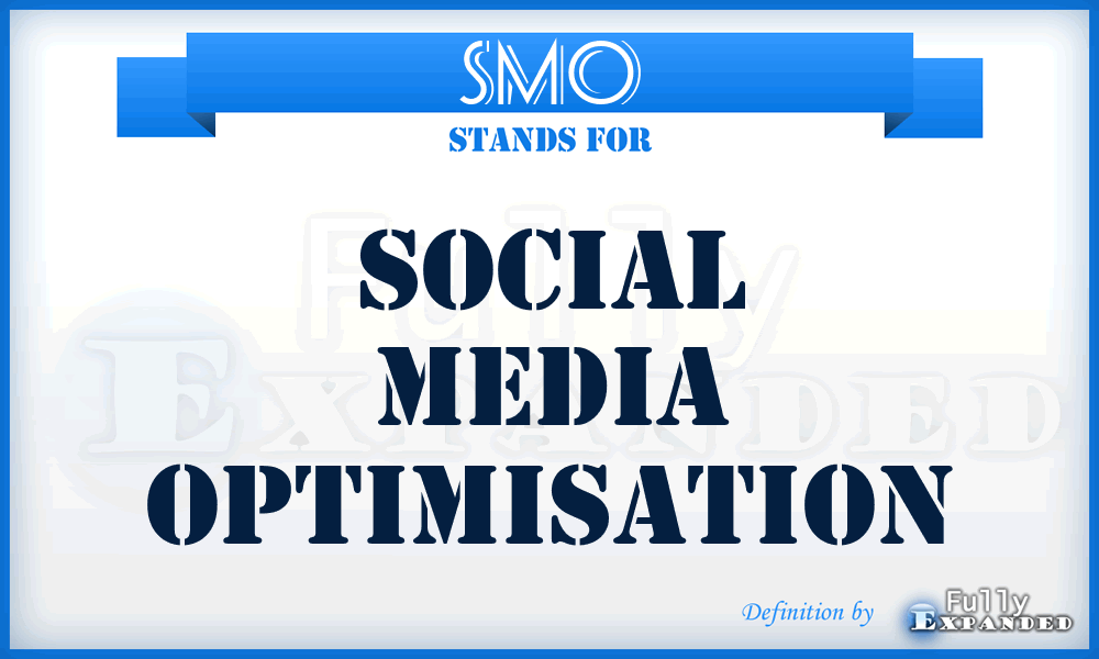 SMO - social media optimisation