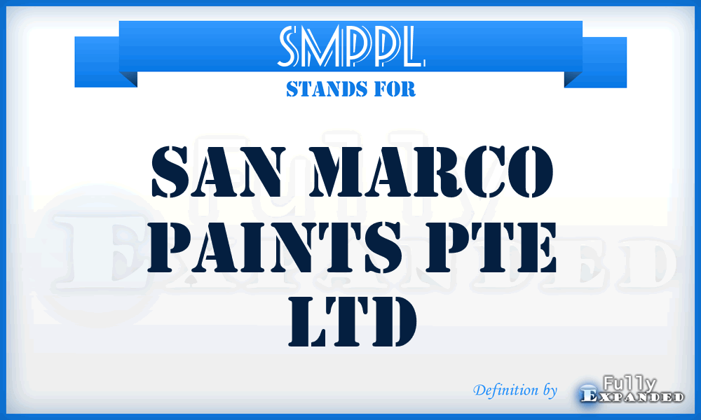 SMPPL - San Marco Paints Pte Ltd