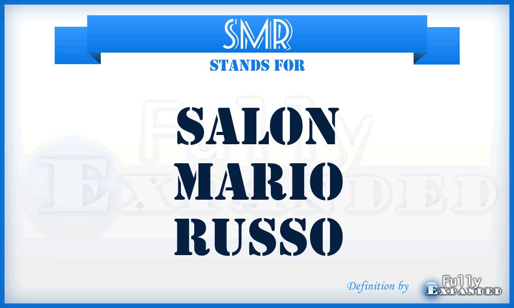 SMR - Salon Mario Russo