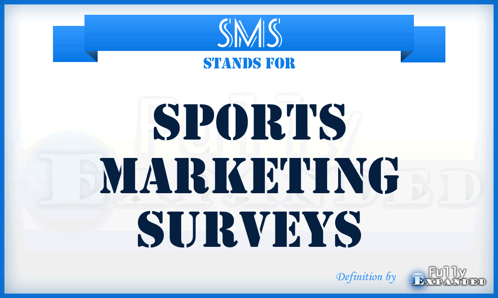 SMS - Sports Marketing Surveys