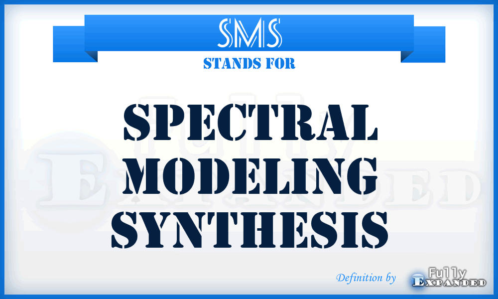 SMS - Spectral Modeling Synthesis