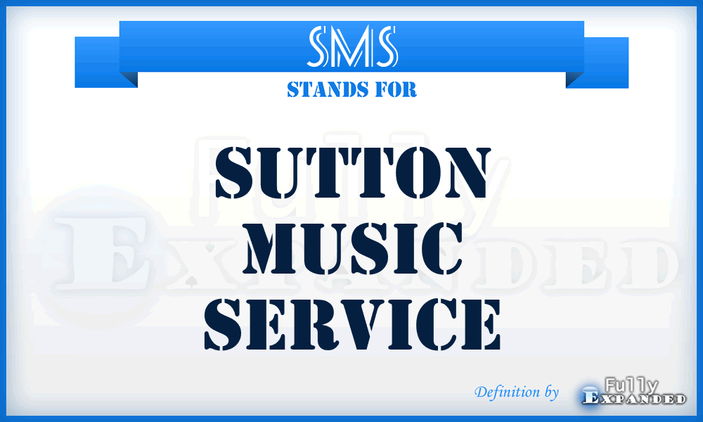 SMS - Sutton Music Service