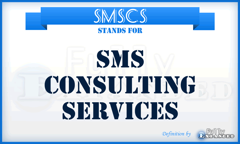 SMSCS - SMS Consulting Services