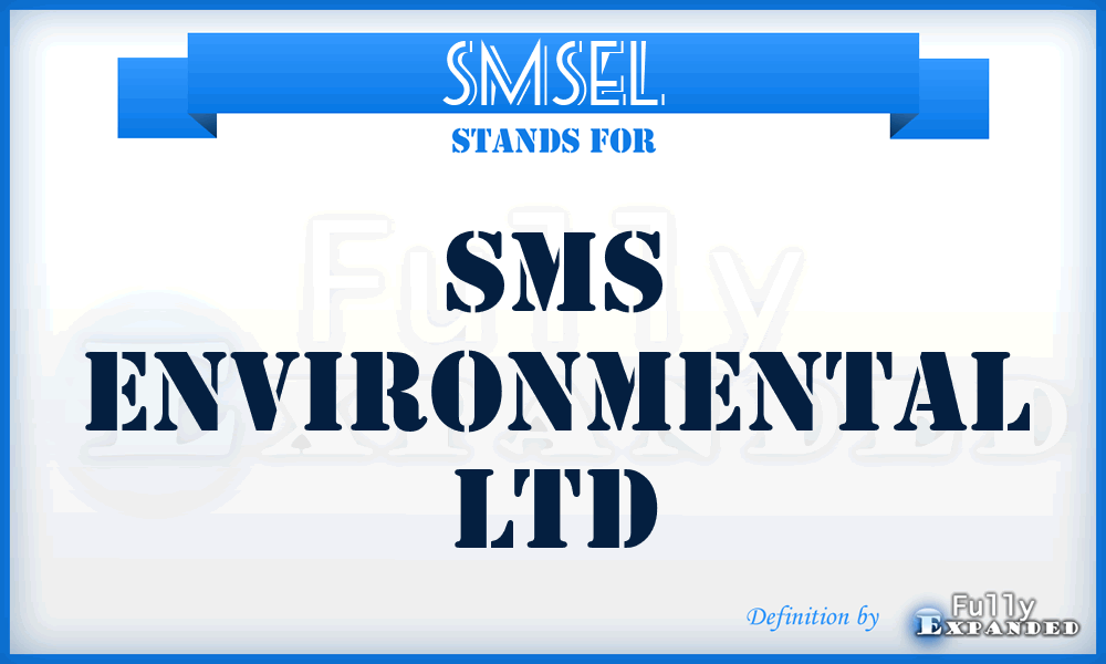 SMSEL - SMS Environmental Ltd