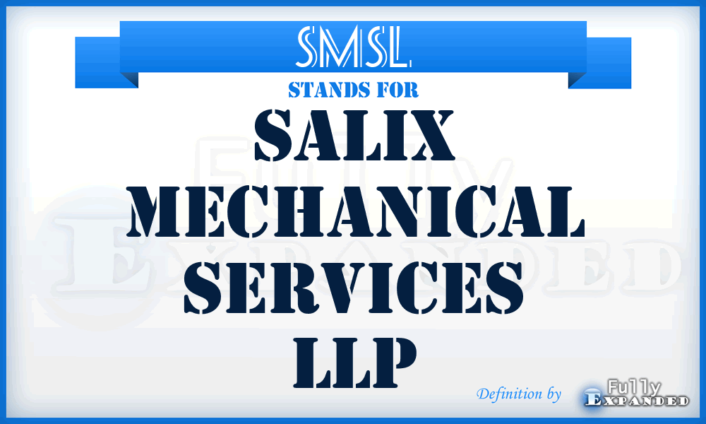 SMSL - Salix Mechanical Services LLP