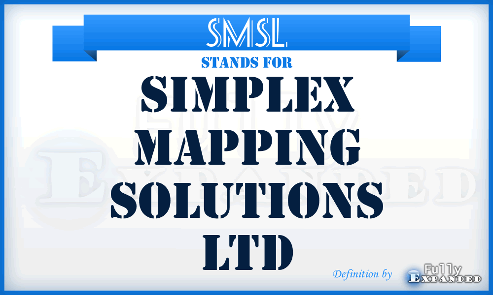 SMSL - Simplex Mapping Solutions Ltd