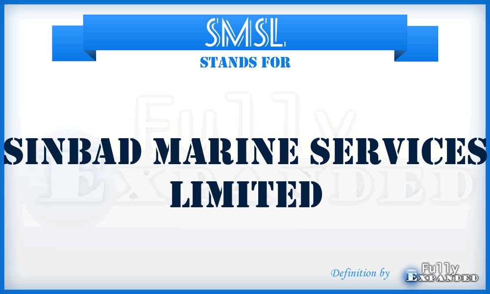 SMSL - Sinbad Marine Services Limited