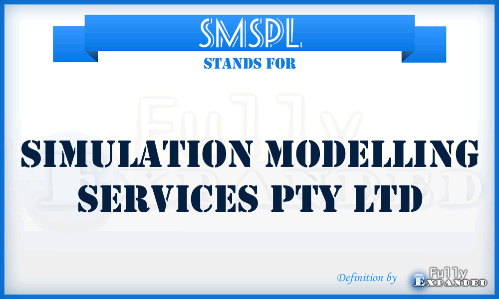 SMSPL - Simulation Modelling Services Pty Ltd