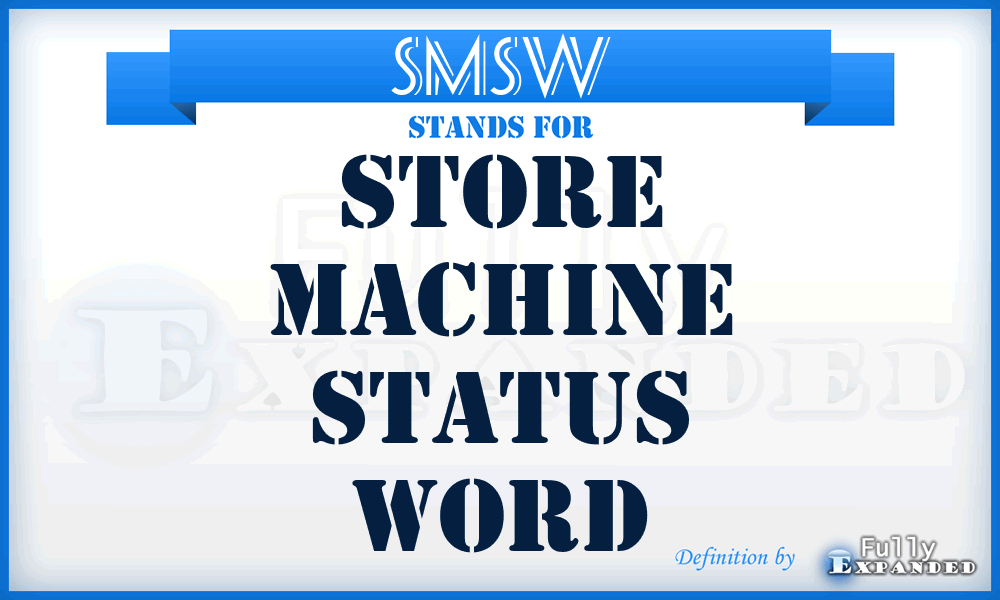 SMSW - store machine status word